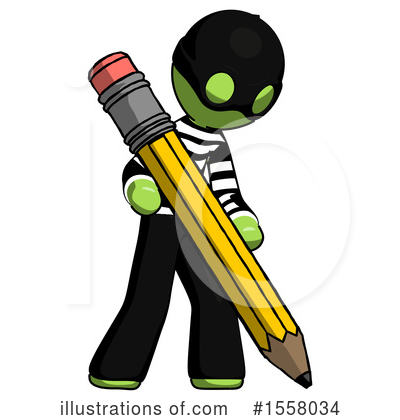 Royalty-Free (RF) Green Design Mascot Clipart Illustration by Leo Blanchette - Stock Sample #1558034