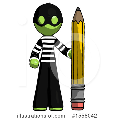 Royalty-Free (RF) Green Design Mascot Clipart Illustration by Leo Blanchette - Stock Sample #1558042
