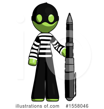 Royalty-Free (RF) Green Design Mascot Clipart Illustration by Leo Blanchette - Stock Sample #1558046