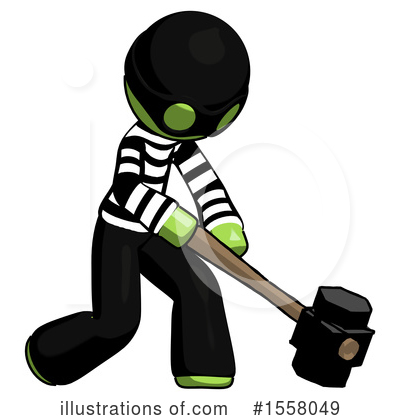 Royalty-Free (RF) Green Design Mascot Clipart Illustration by Leo Blanchette - Stock Sample #1558049
