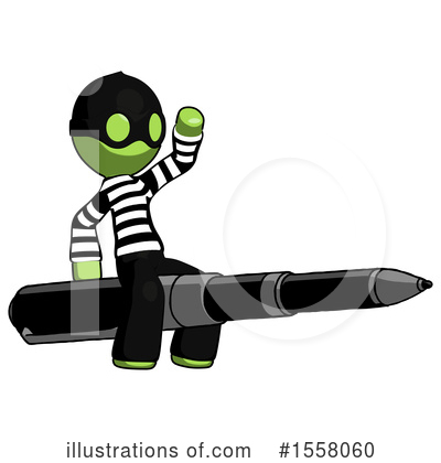 Royalty-Free (RF) Green Design Mascot Clipart Illustration by Leo Blanchette - Stock Sample #1558060