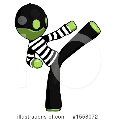 Royalty-Free (RF) Green Design Mascot Clipart Illustration by Leo Blanchette - Stock Sample #1558072