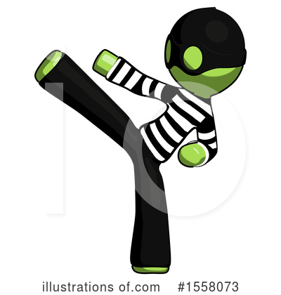 Royalty-Free (RF) Green Design Mascot Clipart Illustration by Leo Blanchette - Stock Sample #1558073