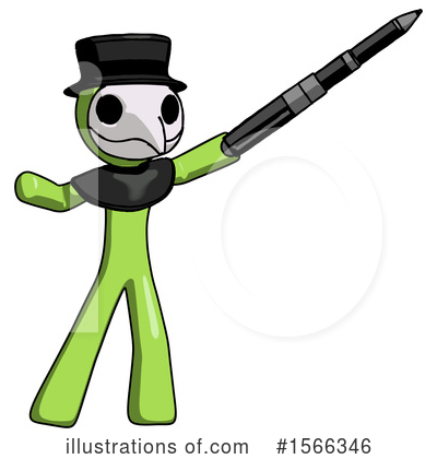 Royalty-Free (RF) Green Design Mascot Clipart Illustration by Leo Blanchette - Stock Sample #1566346