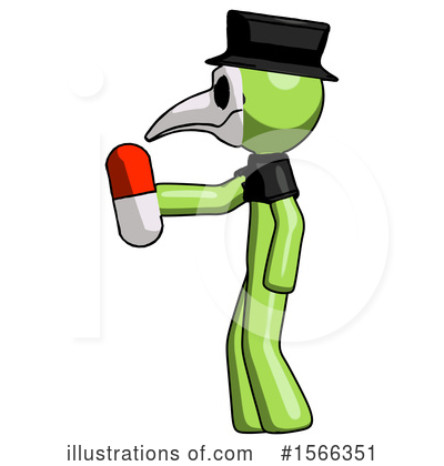 Royalty-Free (RF) Green Design Mascot Clipart Illustration by Leo Blanchette - Stock Sample #1566351