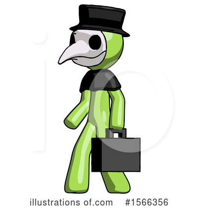 Royalty-Free (RF) Green Design Mascot Clipart Illustration by Leo Blanchette - Stock Sample #1566356