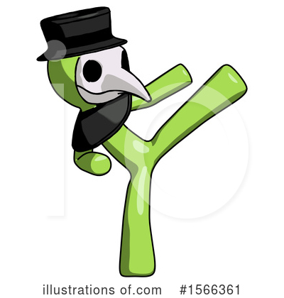 Royalty-Free (RF) Green Design Mascot Clipart Illustration by Leo Blanchette - Stock Sample #1566361