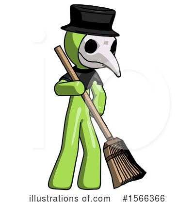 Royalty-Free (RF) Green Design Mascot Clipart Illustration by Leo Blanchette - Stock Sample #1566366