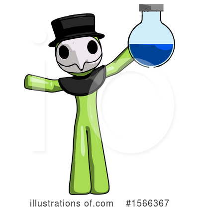 Royalty-Free (RF) Green Design Mascot Clipart Illustration by Leo Blanchette - Stock Sample #1566367