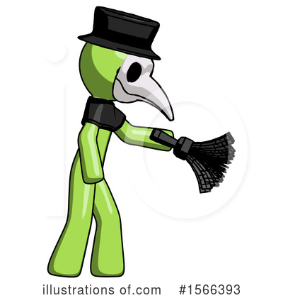 Royalty-Free (RF) Green Design Mascot Clipart Illustration by Leo Blanchette - Stock Sample #1566393