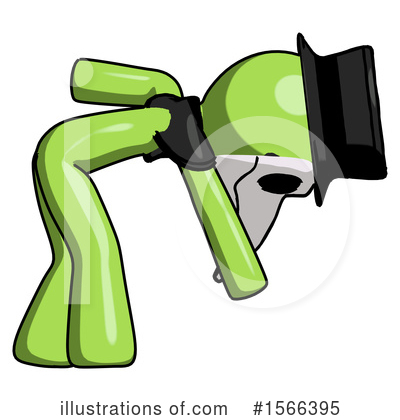 Royalty-Free (RF) Green Design Mascot Clipart Illustration by Leo Blanchette - Stock Sample #1566395