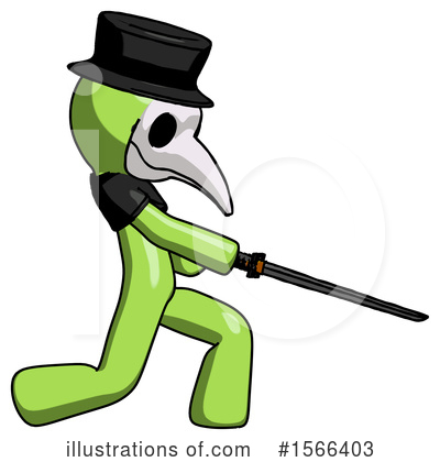 Royalty-Free (RF) Green Design Mascot Clipart Illustration by Leo Blanchette - Stock Sample #1566403