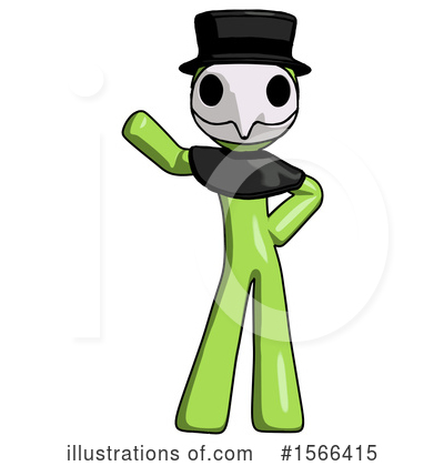 Royalty-Free (RF) Green Design Mascot Clipart Illustration by Leo Blanchette - Stock Sample #1566415