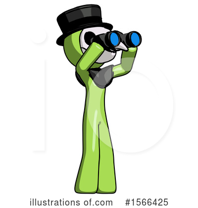 Royalty-Free (RF) Green Design Mascot Clipart Illustration by Leo Blanchette - Stock Sample #1566425