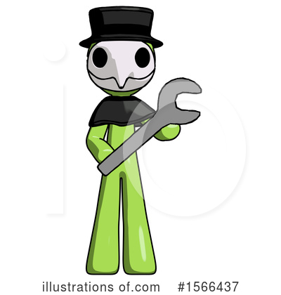Royalty-Free (RF) Green Design Mascot Clipart Illustration by Leo Blanchette - Stock Sample #1566437