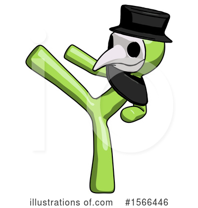 Royalty-Free (RF) Green Design Mascot Clipart Illustration by Leo Blanchette - Stock Sample #1566446