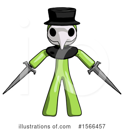 Royalty-Free (RF) Green Design Mascot Clipart Illustration by Leo Blanchette - Stock Sample #1566457
