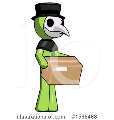 Royalty-Free (RF) Green Design Mascot Clipart Illustration by Leo Blanchette - Stock Sample #1566468