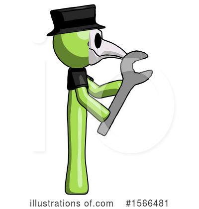 Royalty-Free (RF) Green Design Mascot Clipart Illustration by Leo Blanchette - Stock Sample #1566481
