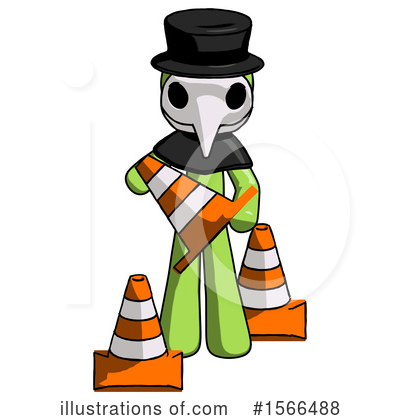 Royalty-Free (RF) Green Design Mascot Clipart Illustration by Leo Blanchette - Stock Sample #1566488