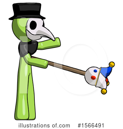 Royalty-Free (RF) Green Design Mascot Clipart Illustration by Leo Blanchette - Stock Sample #1566491
