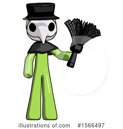 Royalty-Free (RF) Green Design Mascot Clipart Illustration by Leo Blanchette - Stock Sample #1566497
