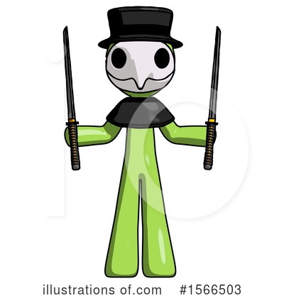 Royalty-Free (RF) Green Design Mascot Clipart Illustration by Leo Blanchette - Stock Sample #1566503