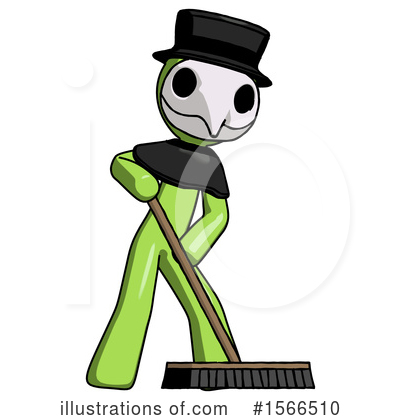 Royalty-Free (RF) Green Design Mascot Clipart Illustration by Leo Blanchette - Stock Sample #1566510