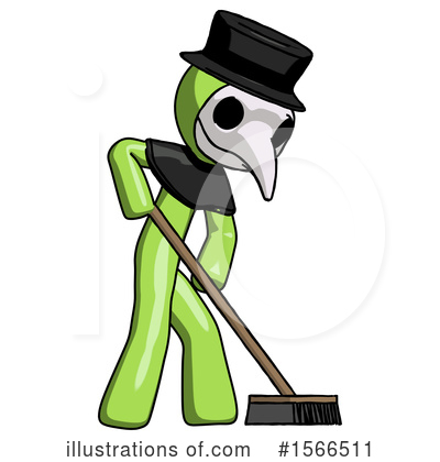 Royalty-Free (RF) Green Design Mascot Clipart Illustration by Leo Blanchette - Stock Sample #1566511