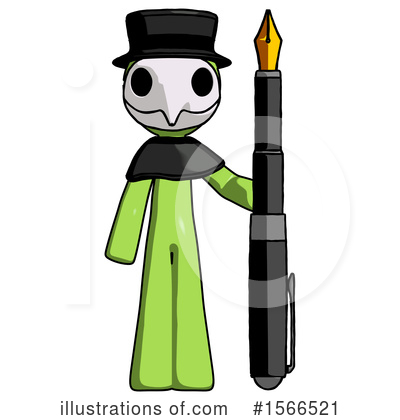 Royalty-Free (RF) Green Design Mascot Clipart Illustration by Leo Blanchette - Stock Sample #1566521