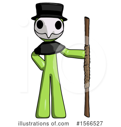 Royalty-Free (RF) Green Design Mascot Clipart Illustration by Leo Blanchette - Stock Sample #1566527