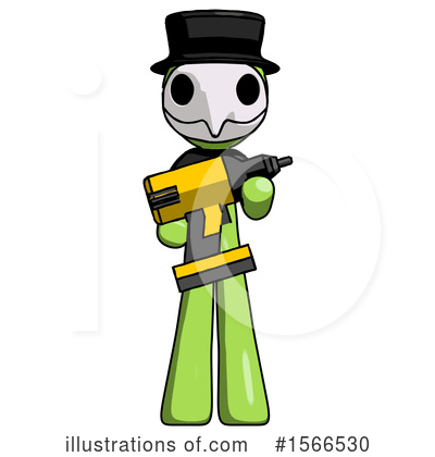 Royalty-Free (RF) Green Design Mascot Clipart Illustration by Leo Blanchette - Stock Sample #1566530