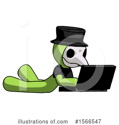 Royalty-Free (RF) Green Design Mascot Clipart Illustration by Leo Blanchette - Stock Sample #1566547