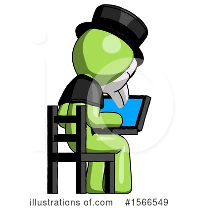 Royalty-Free (RF) Green Design Mascot Clipart Illustration by Leo Blanchette - Stock Sample #1566549