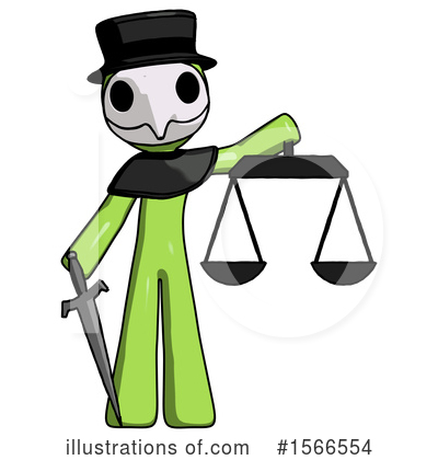 Royalty-Free (RF) Green Design Mascot Clipart Illustration by Leo Blanchette - Stock Sample #1566554