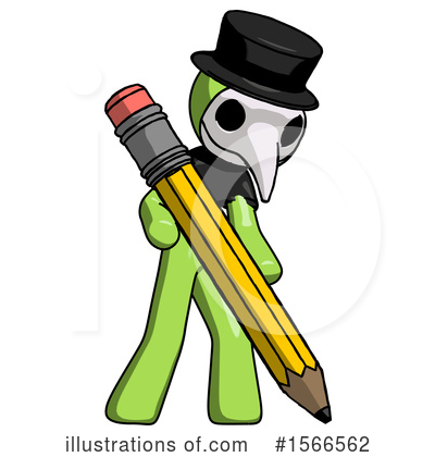 Royalty-Free (RF) Green Design Mascot Clipart Illustration by Leo Blanchette - Stock Sample #1566562