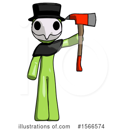 Royalty-Free (RF) Green Design Mascot Clipart Illustration by Leo Blanchette - Stock Sample #1566574