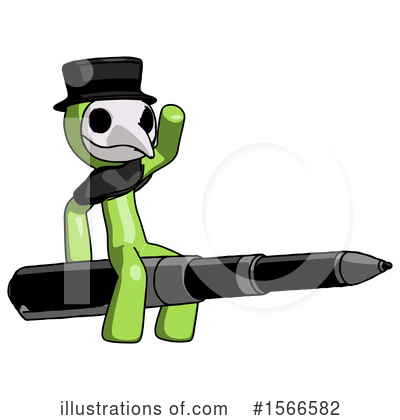 Royalty-Free (RF) Green Design Mascot Clipart Illustration by Leo Blanchette - Stock Sample #1566582