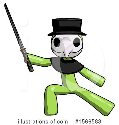Royalty-Free (RF) Green Design Mascot Clipart Illustration by Leo Blanchette - Stock Sample #1566583