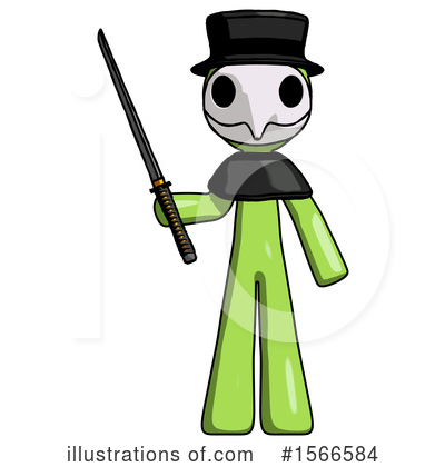 Royalty-Free (RF) Green Design Mascot Clipart Illustration by Leo Blanchette - Stock Sample #1566584