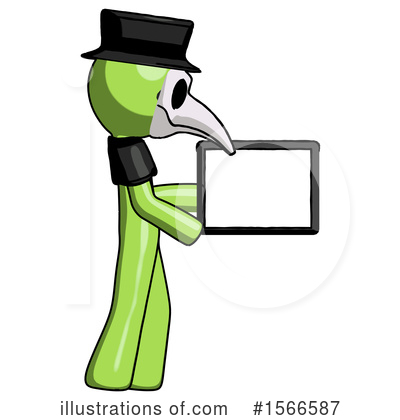 Royalty-Free (RF) Green Design Mascot Clipart Illustration by Leo Blanchette - Stock Sample #1566587