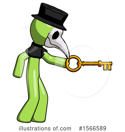 Royalty-Free (RF) Green Design Mascot Clipart Illustration by Leo Blanchette - Stock Sample #1566589