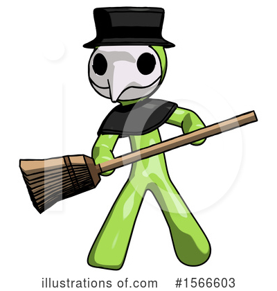 Royalty-Free (RF) Green Design Mascot Clipart Illustration by Leo Blanchette - Stock Sample #1566603