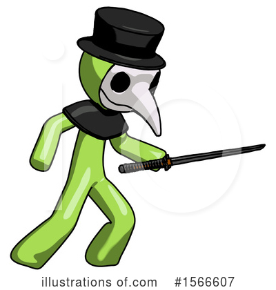 Royalty-Free (RF) Green Design Mascot Clipart Illustration by Leo Blanchette - Stock Sample #1566607