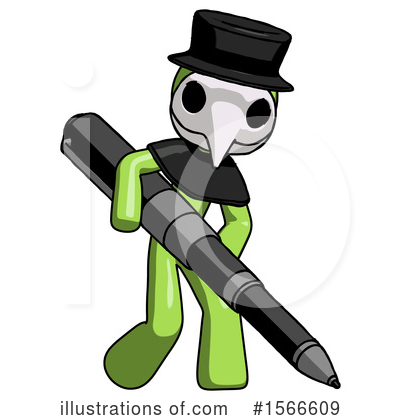 Royalty-Free (RF) Green Design Mascot Clipart Illustration by Leo Blanchette - Stock Sample #1566609