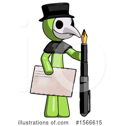 Royalty-Free (RF) Green Design Mascot Clipart Illustration by Leo Blanchette - Stock Sample #1566615