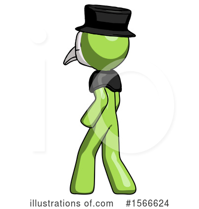Royalty-Free (RF) Green Design Mascot Clipart Illustration by Leo Blanchette - Stock Sample #1566624