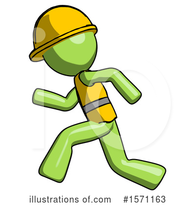 Royalty-Free (RF) Green Design Mascot Clipart Illustration by Leo Blanchette - Stock Sample #1571163