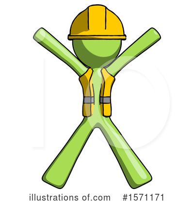 Royalty-Free (RF) Green Design Mascot Clipart Illustration by Leo Blanchette - Stock Sample #1571171