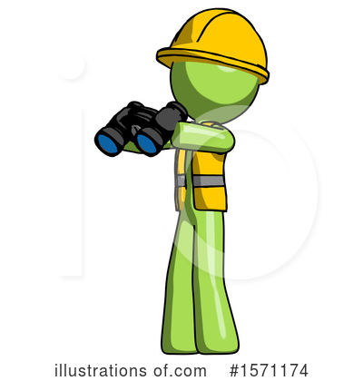 Royalty-Free (RF) Green Design Mascot Clipart Illustration by Leo Blanchette - Stock Sample #1571174